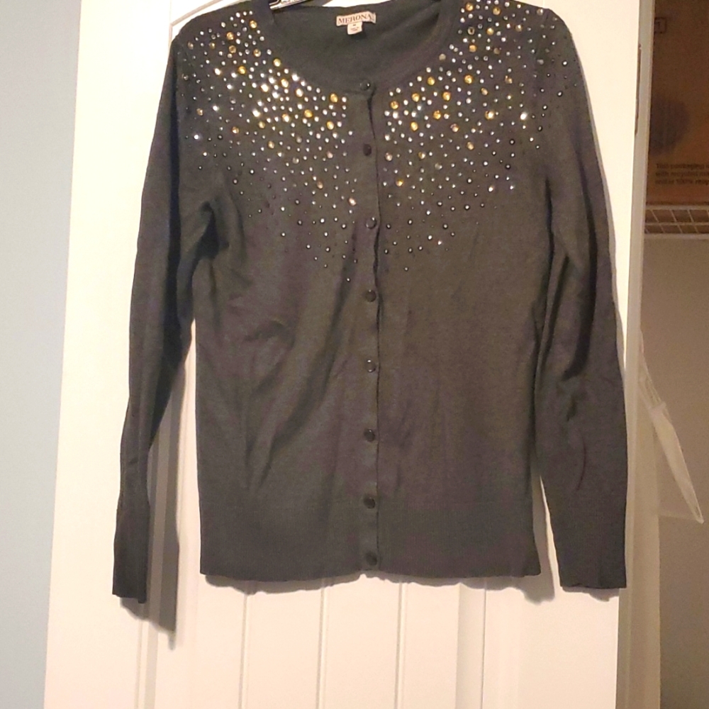 Super cute sweater with embellishments